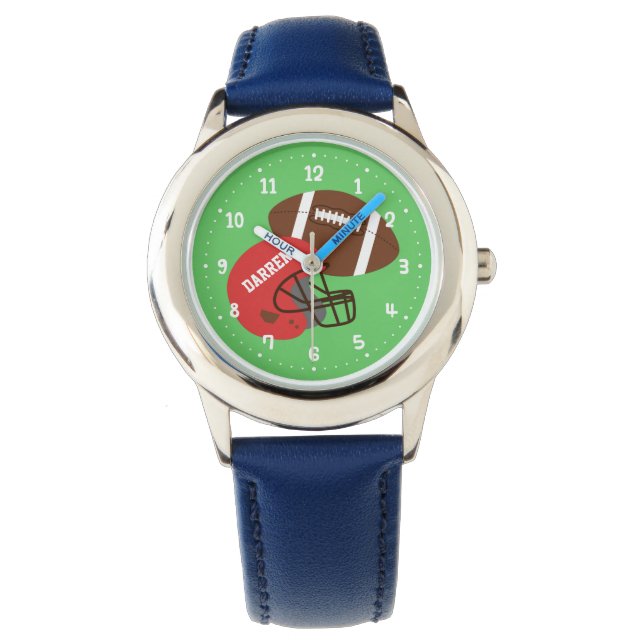 Kids American Football and Red Helmet Watch (Front)
