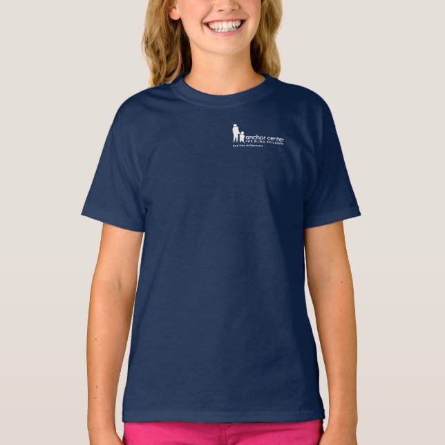 Kids anchor with flowers t-shirt (Front)