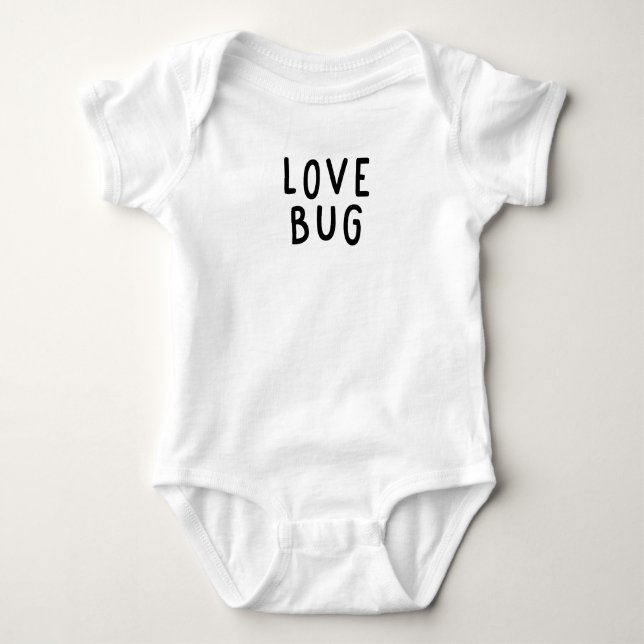 Kids And Babies Corner - LOVE BUG - Funny Newborn Baby Bodysuit (Front)