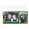 Kids and Dog Two Photo Christmas Card