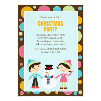 kids christmas party invitation