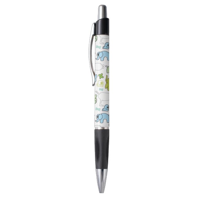 kids animal background pattern pen (Top (Vertical))