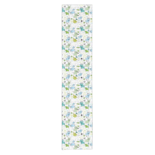 kids animal background pattern short table runner