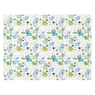 kids animal background pattern tablecloth