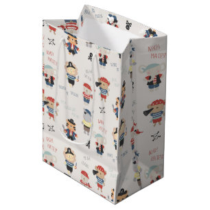 Kids Animal Crew  Party Pirate Medium Gift Bag