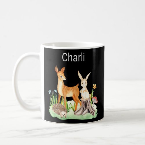 Kids Animal deer rabbit hedgehog Charli Premium  Coffee Mug