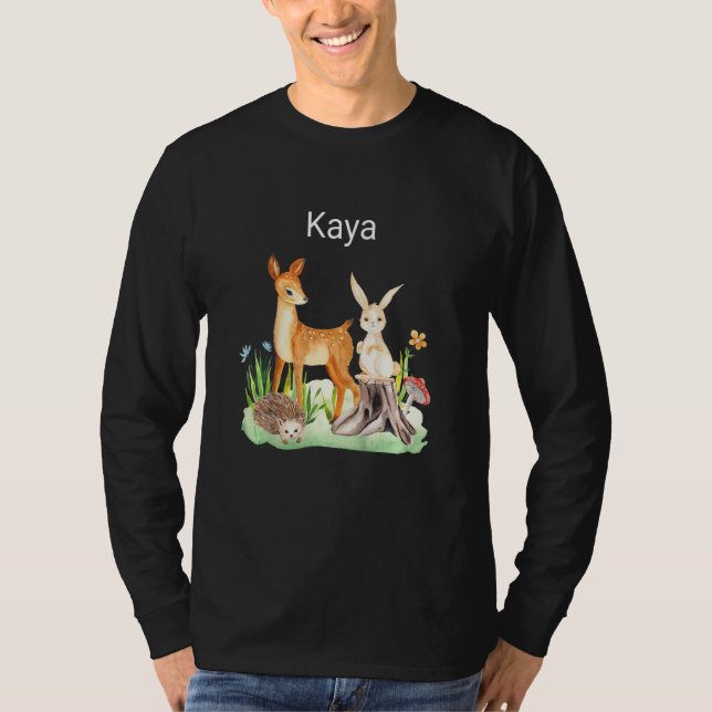 Kids Animal deer rabbit hedgehog Kaya T-Shirt (Front)