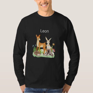 Kids Animal deer rabbit hedgehog Leon T-Shirt