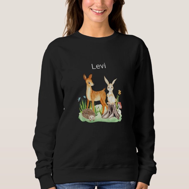 Kids Animal deer rabbit hedgehog Levi Premium Sweatshirt (Front)