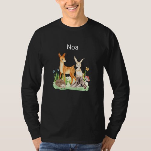 Kids Animal deer rabbit hedgehog Noa Premium T_Shirt