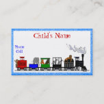 Kid's Animal Train Calling Card