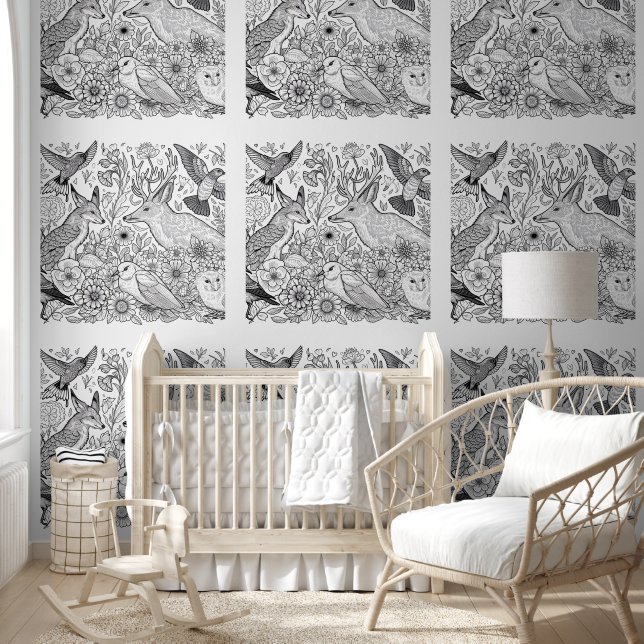 Kid's Animals & Flowers Coloring Wallpaper (Kids)