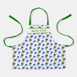 Kid's Apron - Abstract Acrylic Hearts