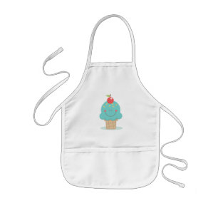 Kids Apron/Cute Ice Cream Cone Kids' Apron