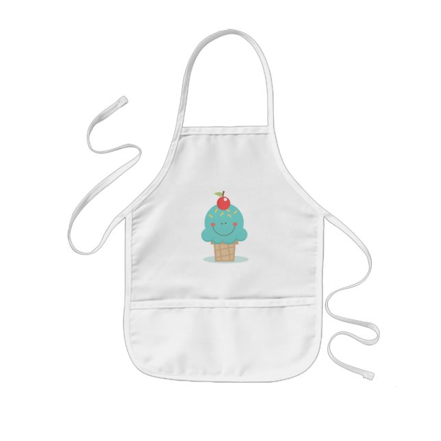 Kids Apron/Cute Ice Cream Cone Kids' Apron (Front)