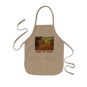 kids apron. Happy Birthday. hippie/quokka Kids' Apron