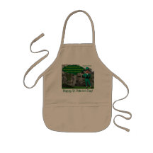 kids apron. Happy St. Patrick's Day. irish sette