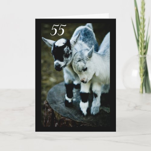 KIDS ARE AMAZED YOU ARE TURNING 55 CARD