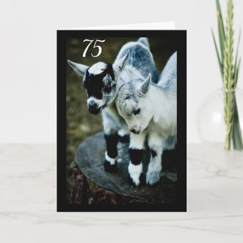KIDS ARE AMAZED YOU ARE TURNING 75 CARD