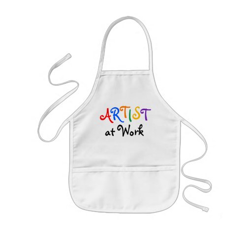 Kids Art Apron ARTIST at Work Kids Apron