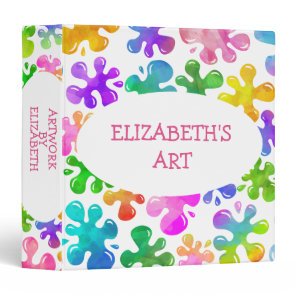 Kids Art Children's Artwork Artist Keepsake 3 Ring Binder
