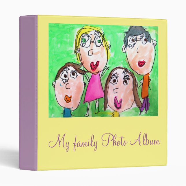 Kid's Art family photo album Binder (Front/Spine)