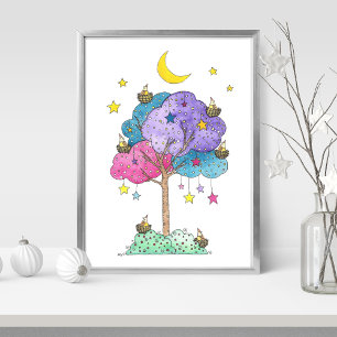 Kids Art Prints Sweet Dreams Watercolor