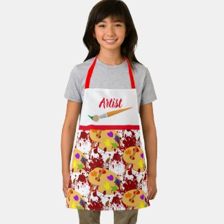 Kids Artist / Painter All Over Print Craft Small Apron