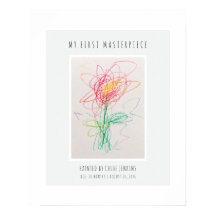 Kids Artwork Display Custom Wall Art Photo Poster