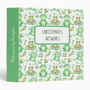 Kids Artwork & Masterpieces Froggy 3 Ring Binder