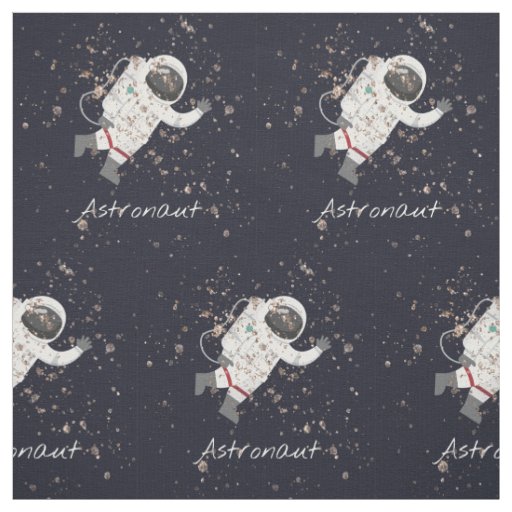 Kids Astronaut Astronomy Cosmos Space Star Dust Fabric
