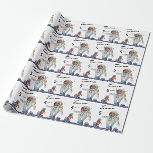 Kids Astronaut Photo Lovely Classic NEW EPIC Wrapping Paper