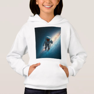 Kids Astronaut Space Galaxy Pullover Hoodie