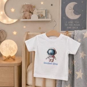 Kids Astronaut Space Theme Cute Rocket Baby T-Shirt