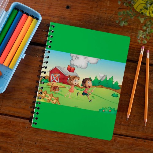 Kids At A Farm Notebook