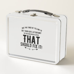 Kids attention funny gifts for parents mothers fat metal lunch box