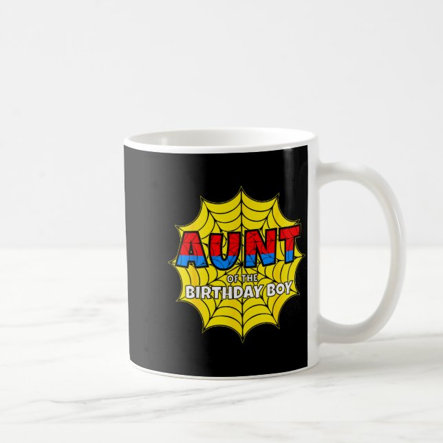 Kids Aunt Of The Birthday Boy Sder Theme Party Mat Coffee Mug (Right)