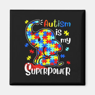 Kids Autism Is My Superpower Cute Elephant Autism  Magnet