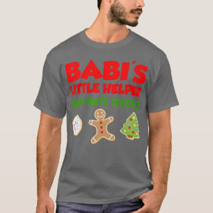 Kids Babi's Little Helper Christmas Cookie Baking T-Shirt