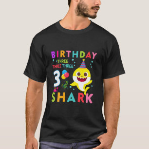 Kids Baby Cute Shark 2Nd Birthday Boy Girl 2 Year T-Shirt