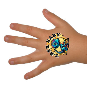 Kid's Baby T-Rex Temporary Tattoos
