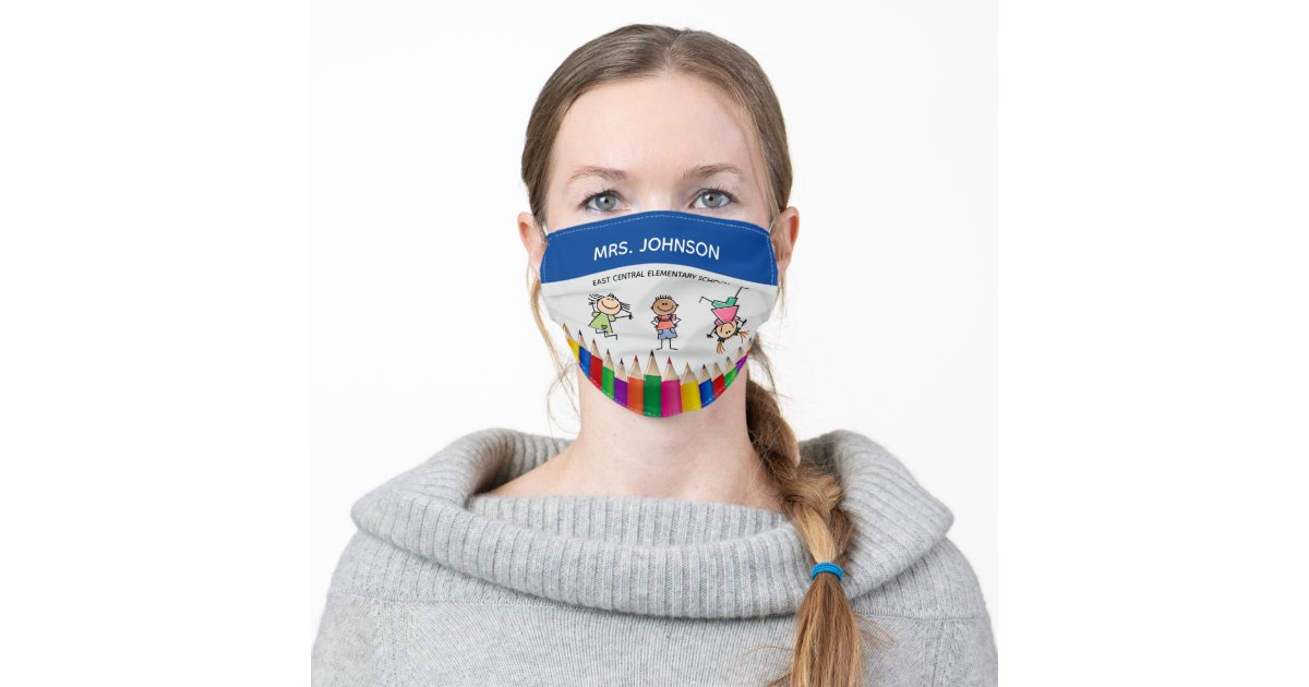 Kids Back To School Cloth Face Mask Zazzle Com