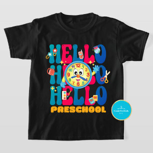 Kids Back to School Hello Preschool T-Shirt