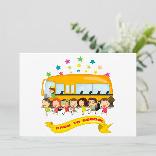 Kids Back To School Invitations