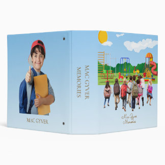 Kids Back to School Memories 3 Ring Binder