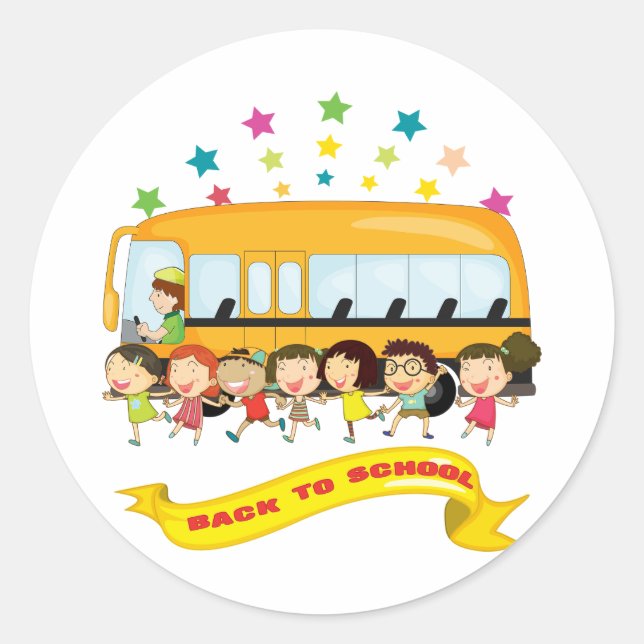 Kids Back To School Stickers (Front)