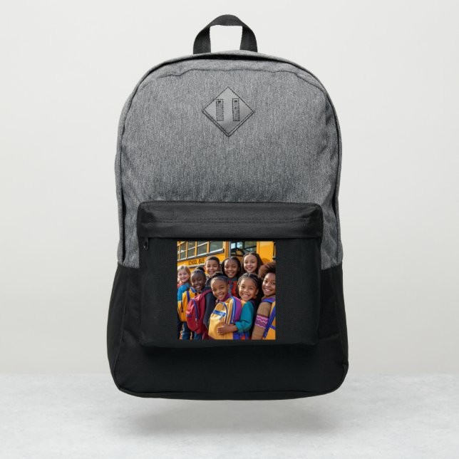 Kids Backpacks Smiling Friends Back to School (Front)