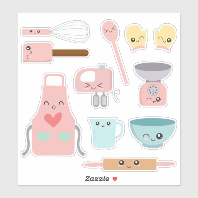 Kids Baking Set Sticker (Sheet)