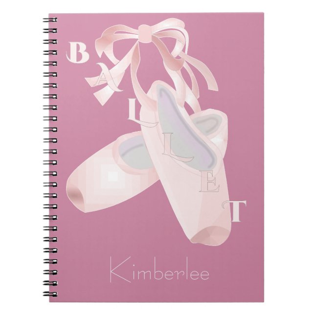 Kids Ballet Personalized Notebook (Front)