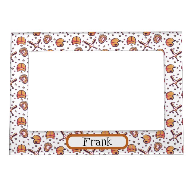 Kids Baseball Customize Magnetic Frame (Front)